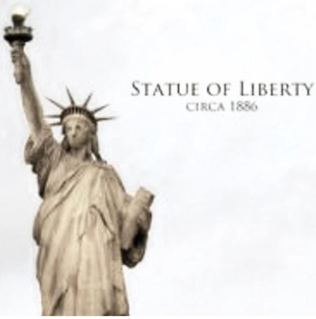 Original Statue of Liberty in 1886