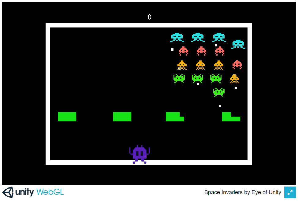 space invaders in game sol nft collection by eye of unity games