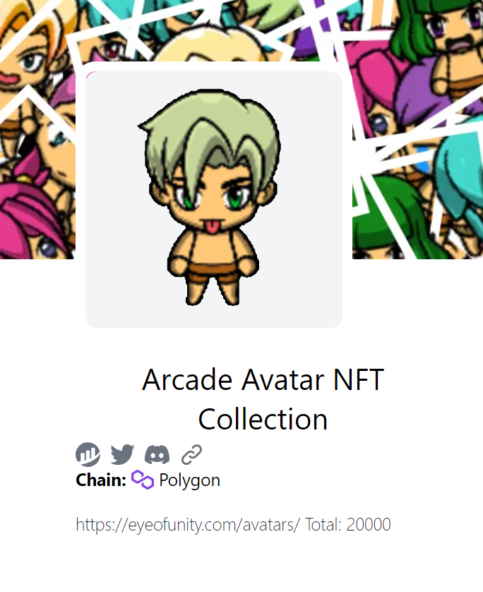 arcade avatars nft collection