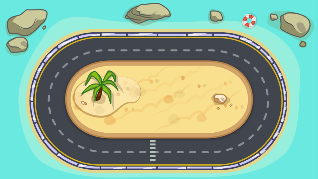 island arcade racetrack