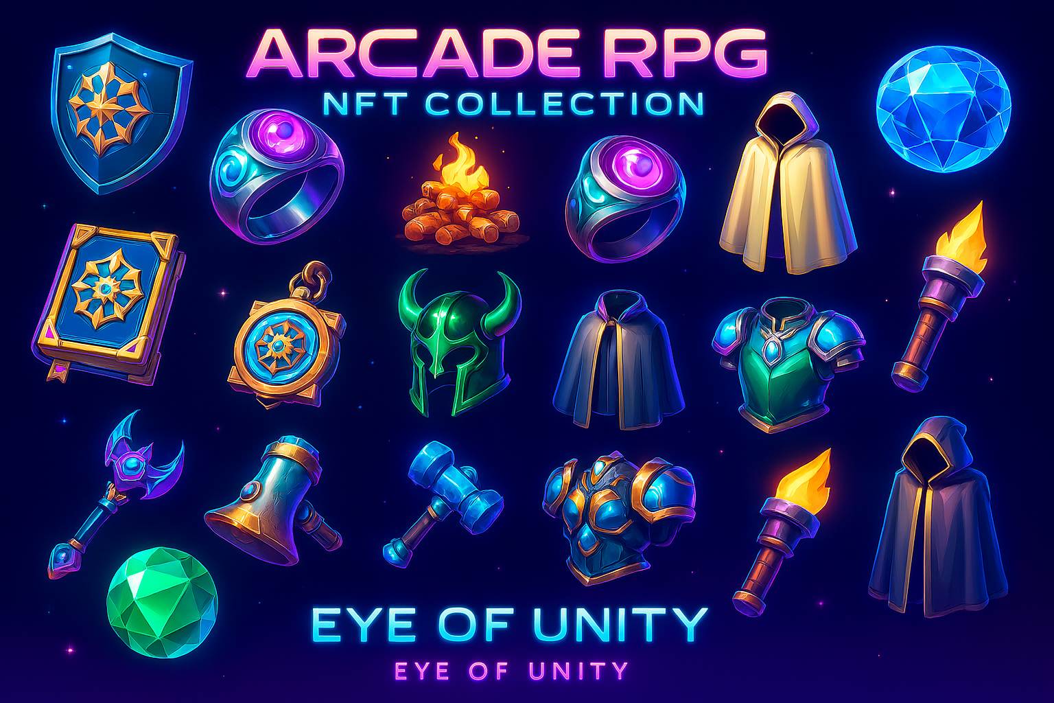 arcade rpg nft collection by eye of unity