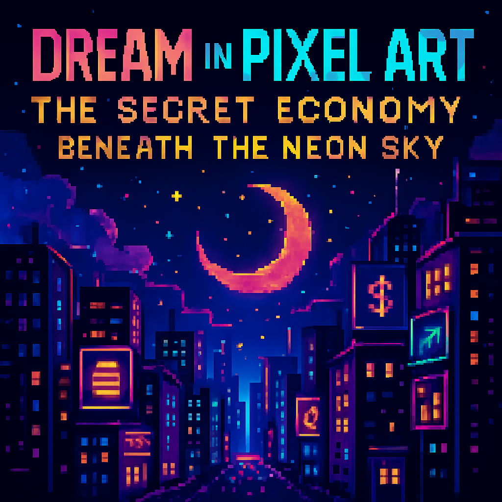 dream in pixel art the secret economy beneath the neon sky