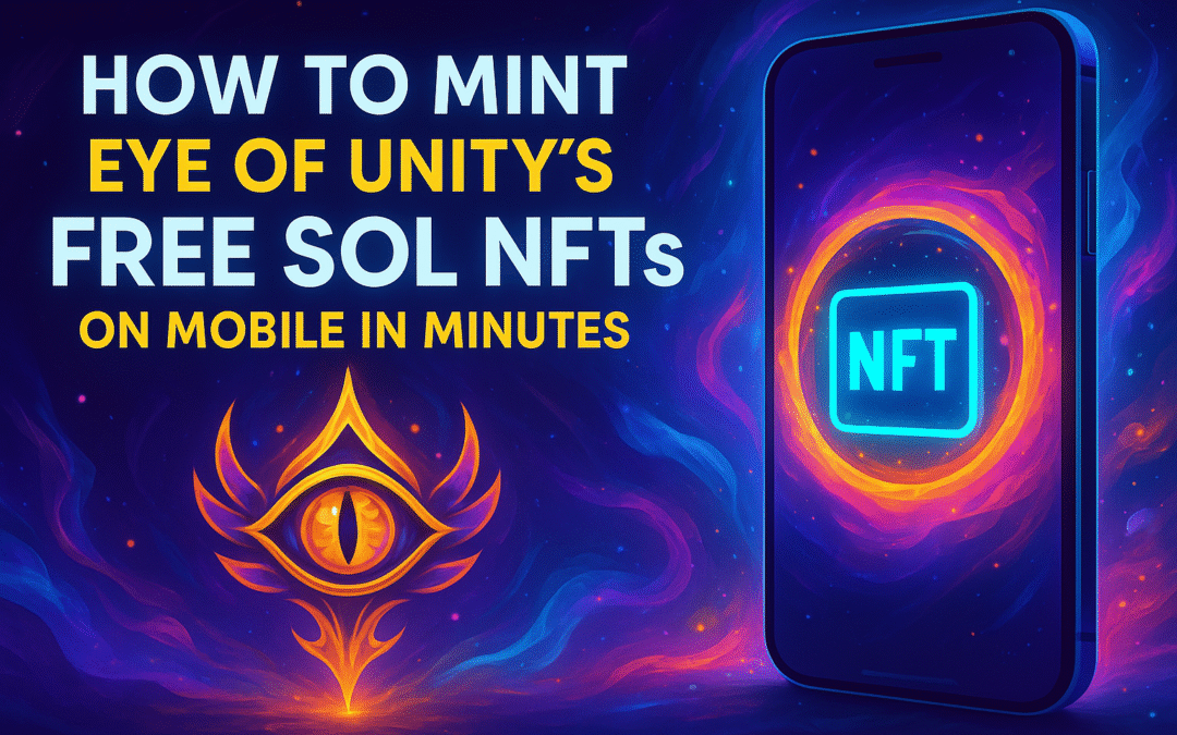 how to mint eye of unity's free sol nfts on mobile in minutes