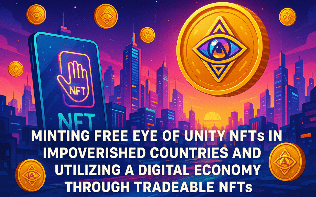 minting free eye of unity nfts in impoverished countries and utilizing a digital economy through tradeable nfts