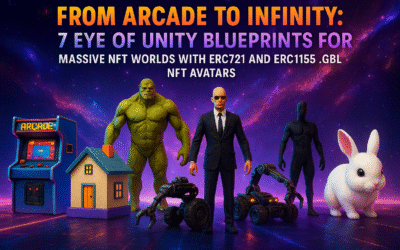 From Arcade to Infinity: 7 Eye of Unity Blueprints for Massive NFT Worlds with ERC721 and ERC1155 .GBL NFT Avatars
