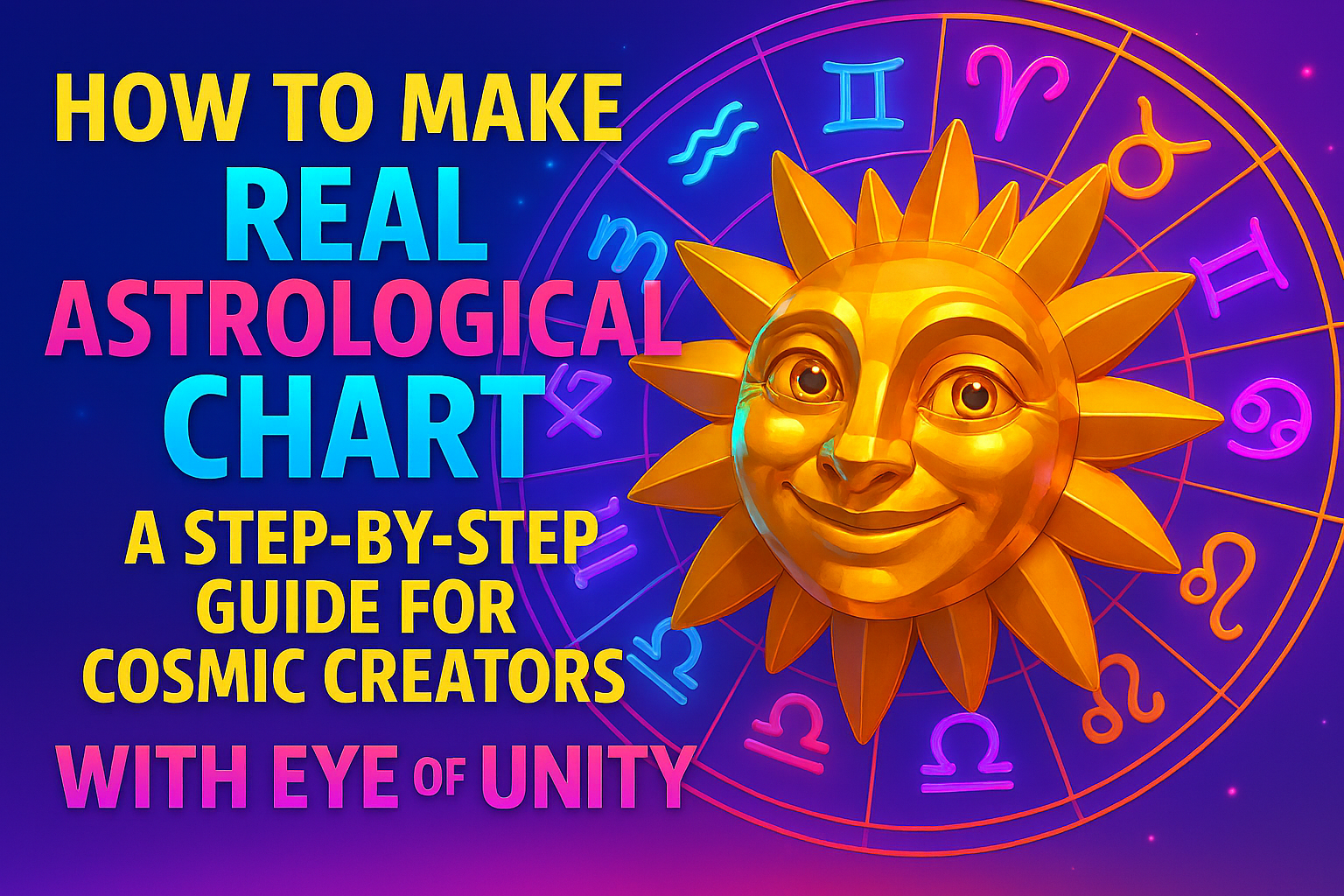 How to Make an Real Astrological Chart A StepbyStep Guide for Cosmic(02)