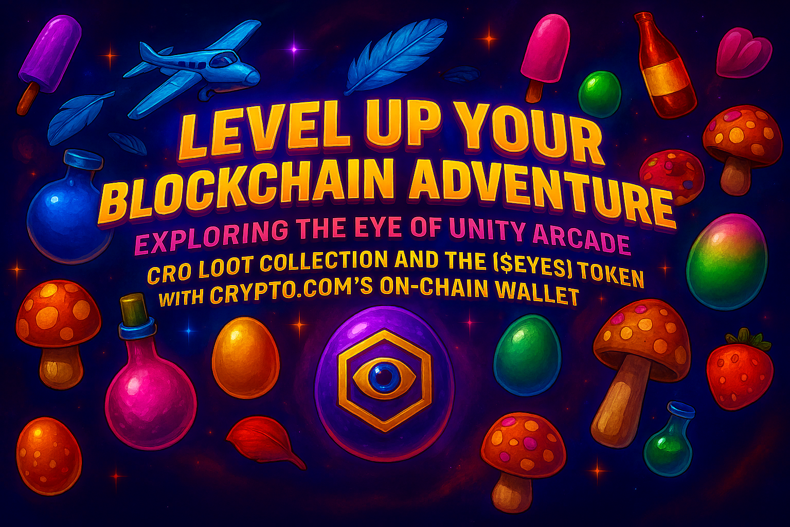 level up your blockchain adventure exploring the eye of unity arcade cro loot collection and the ($eyes) token with crypto.com’s on chain wallet
