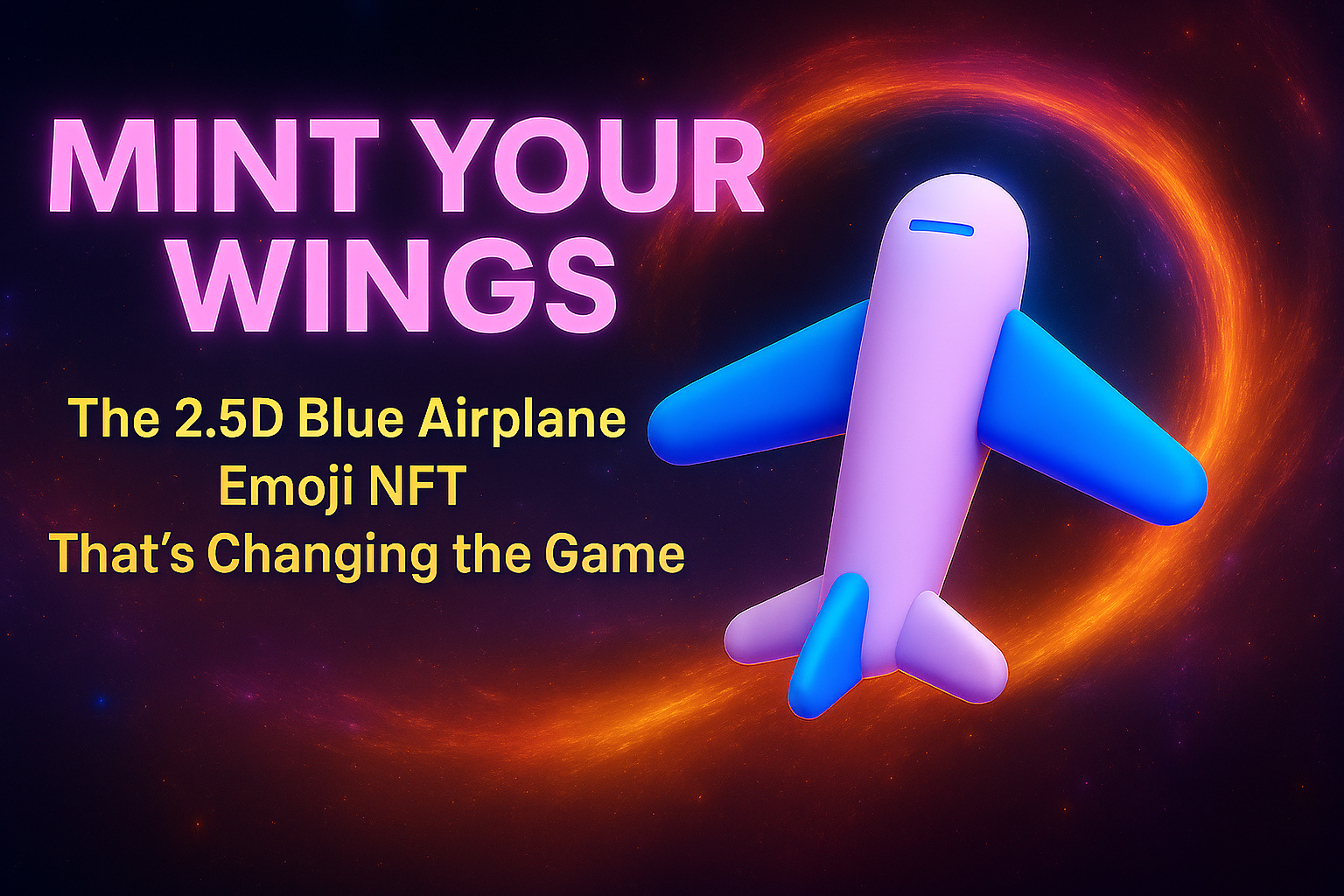 mint your wings the 2.5d blue airplane emoji nft that’s changing the game