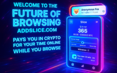 Welcome to the Future of Browsing: AddSlice.com Pays You in Crypto for Your Time Online While You Browse
