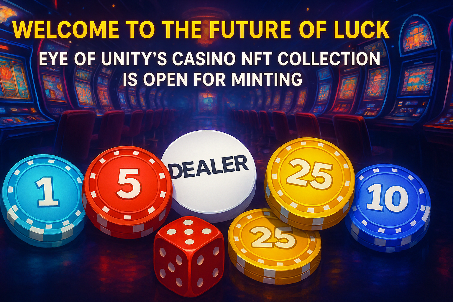 welcome to the future of luck eye of unity’s casino nft collection is open for minting