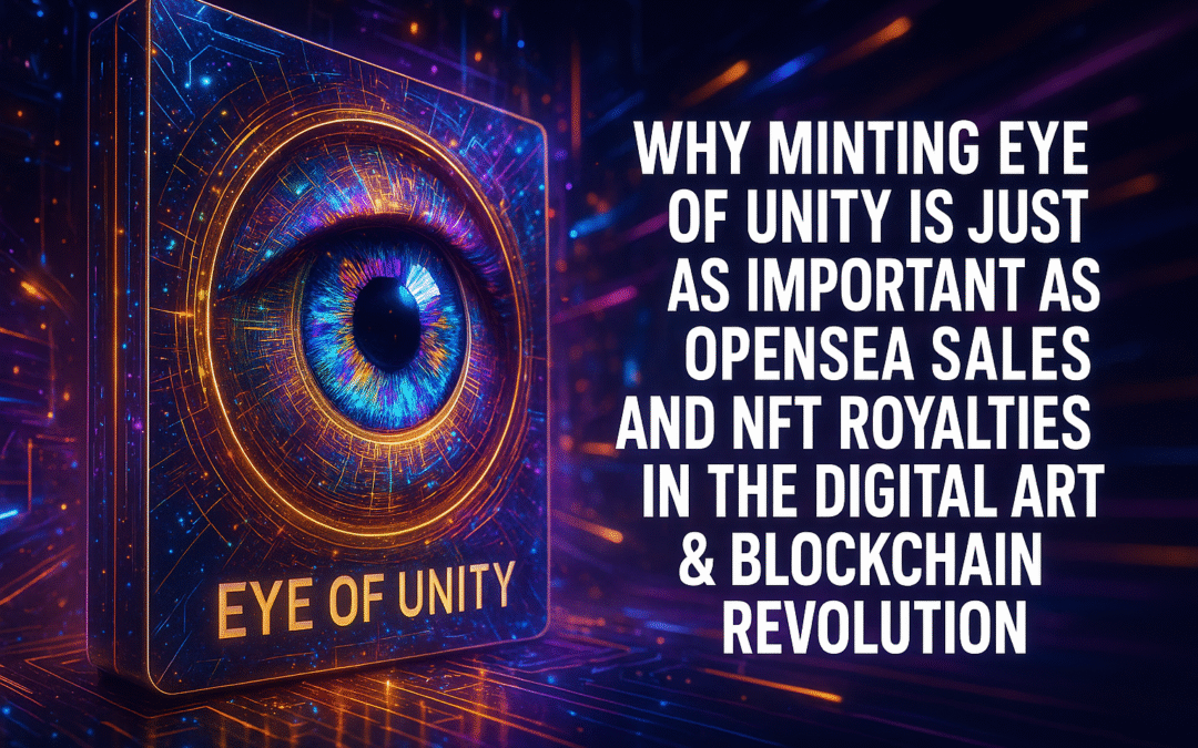 why minting eye of unity nfts is just as important as opensea sales and nft royalties in the digital art & blockchain revolution