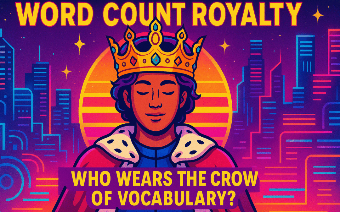 word count royalty who wears the crown of vocabulary