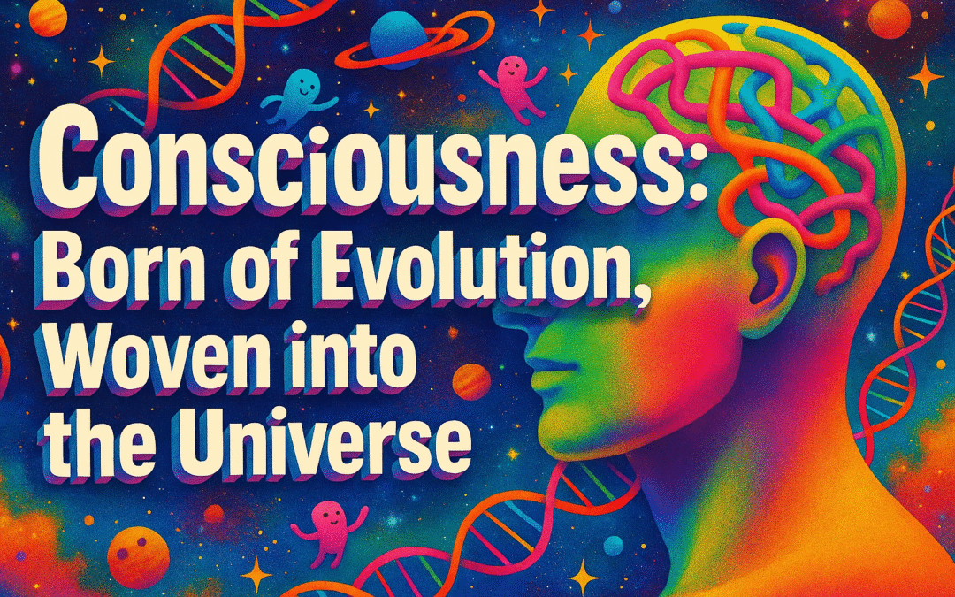Consciousness Born of Evolution, Woven into the Universe