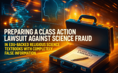 Preparing a Class Action Lawsuit Against Science Fraud in EDU-Backed Religious Science Textbooks with Completely False Information