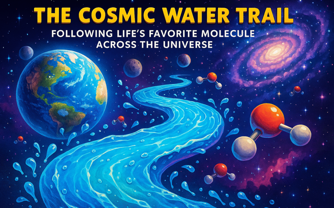 The Cosmic Water Trail Following Life’s Favorite Molecule Across the Universe
