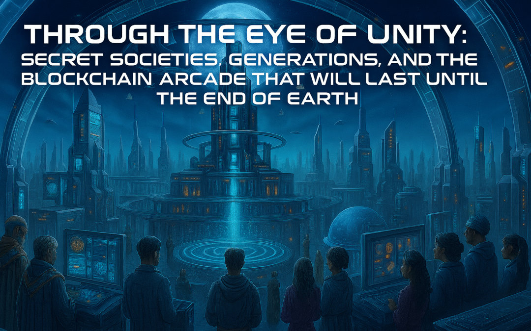 Through the Eye of Unity Secret Societies, Generations, and the Blockchain Arcade that Will Last Until the End of Earth 2