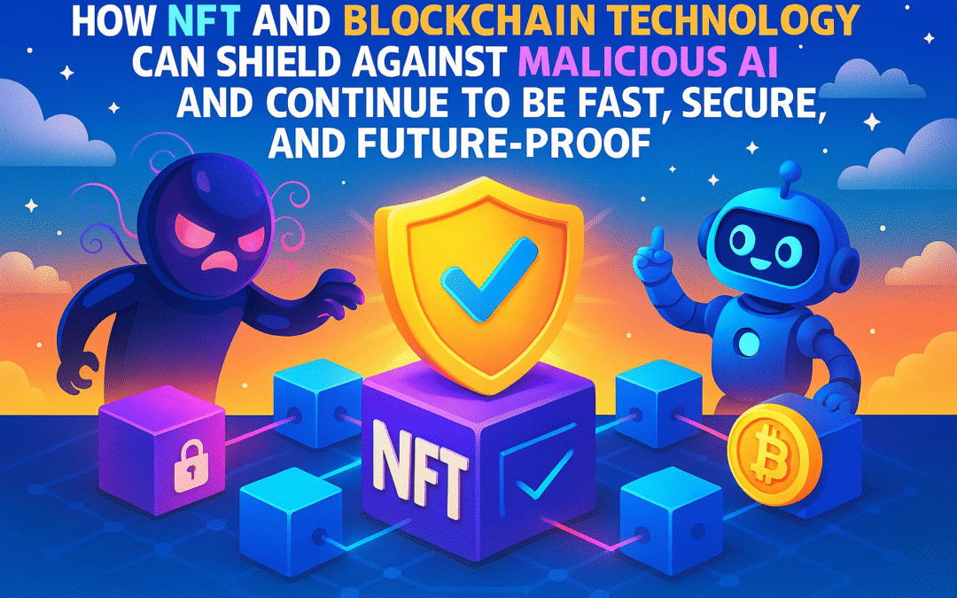 How NFT and Blockchain Technology Can Shield Against Malicious AI and Continue to Be Fast, Secure, and Future Proof